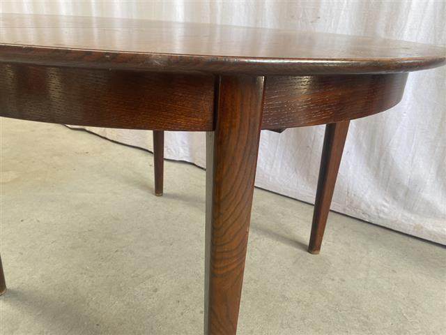 Tavolo vintage design danese anni 60 [j44083] misure H,73,5 D.115+3x50