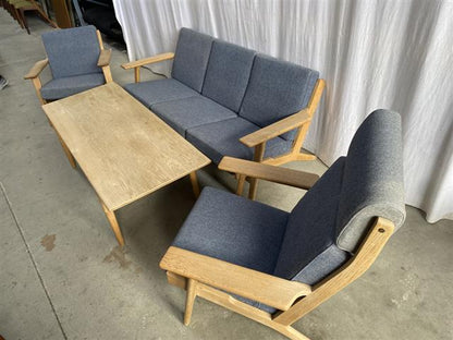 Set salotto Hans Wegner design danese vintage [j44127] misure da richiedere
