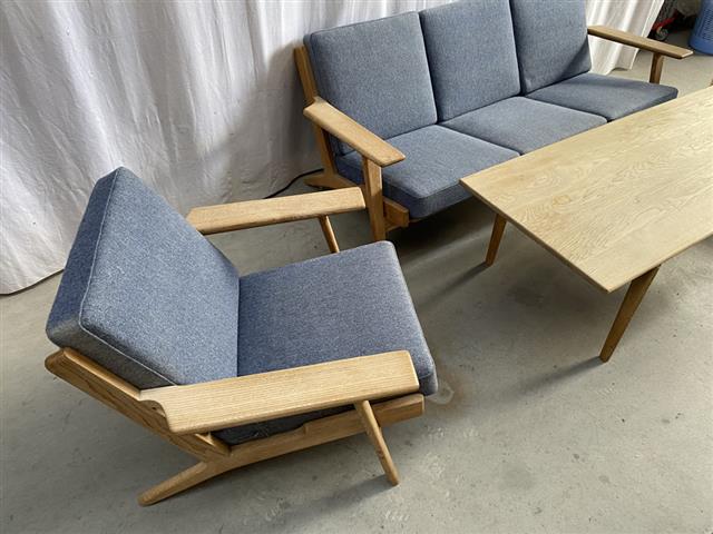 Set salotto Hans Wegner design danese vintage [j44127] misure da richiedere