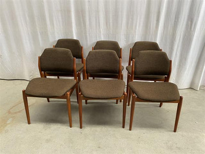 Sedie Arne Vodder design danese vintage [j44269] misure da richiedere