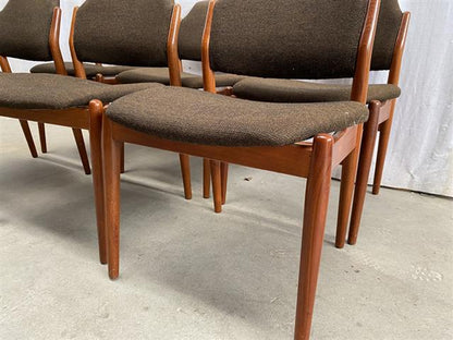 Sedie Arne Vodder design danese vintage [j44269] misure da richiedere
