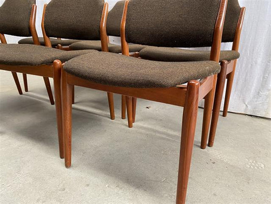 Sedie Arne Vodder design danese vintage [j44269] misure da richiedere