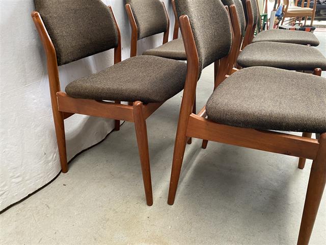 Sedie Arne Vodder design danese vintage [j44269] misure da richiedere