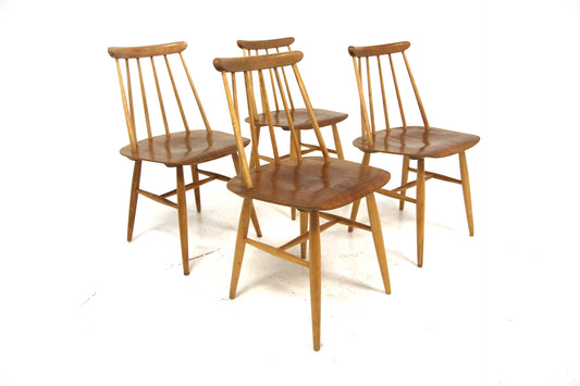 4 Sedie Fanett Ilmarie Tapiovaara svedese vintage anni 60 sw28460