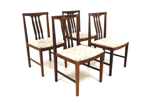 4 Sedie Nils Jonsson design svedese vintage anni 70 palissandro
