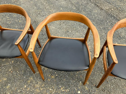 Sedie Arne Wahl-Iversen design danese vintage anni 60 [atk197] misure da richiedere