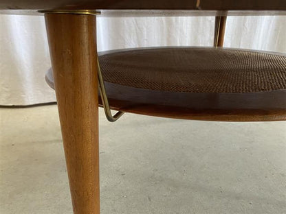 Tavolino Peter Hvidt & Orla Moolgaard vintage design danese anni 60 [j43752] misure H.50 L.98