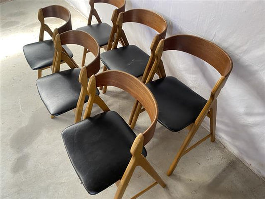 Sedie Henning Kjærnulf vintage design danese anni 60 [j43032] misure L.49 H.75 P.49