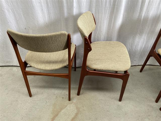 Sedie Erik Buck design danese vintage anni 50 [j41442]