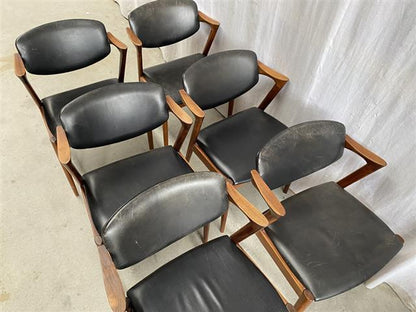 Sedie Kai Kristensen vintage design danese anni 60 [j44193] misure su richiesta