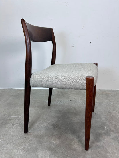 Sedia model 71 N.O. Møller design svedese vintage anni 60 | nr10650