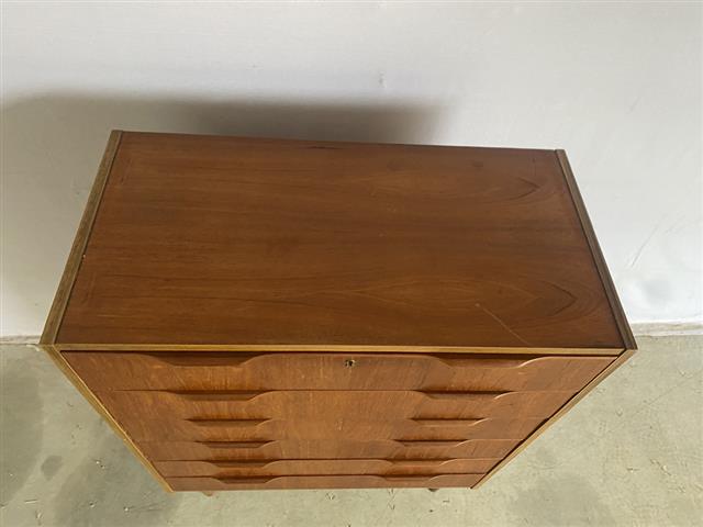 Cassettiera vintage design danese anni 60 [j42780] misure L.78 H.104 P.41