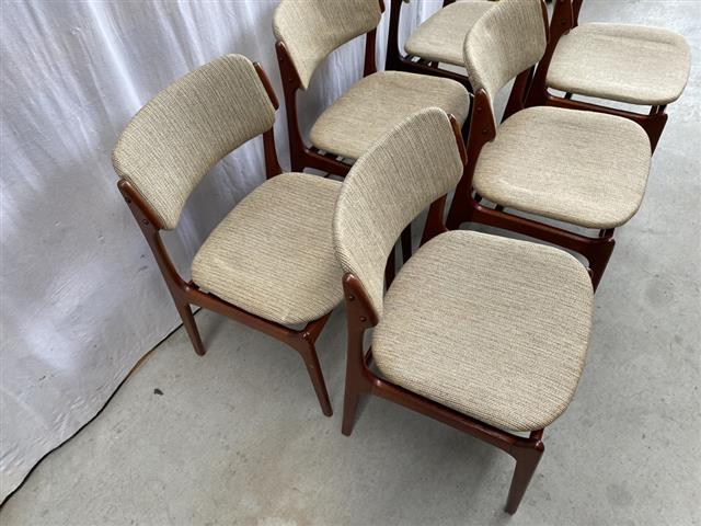 Sedie Erik Buck design danese vintage anni 50 [j41442]