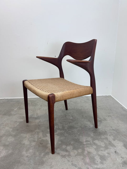 Sedia Model 55 Niels o Møller design danese vintage anni 60 | nr9846