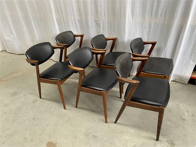 Sedie Kai Kristensen vintage design danese anni 60 [j44193] misure su richiesta