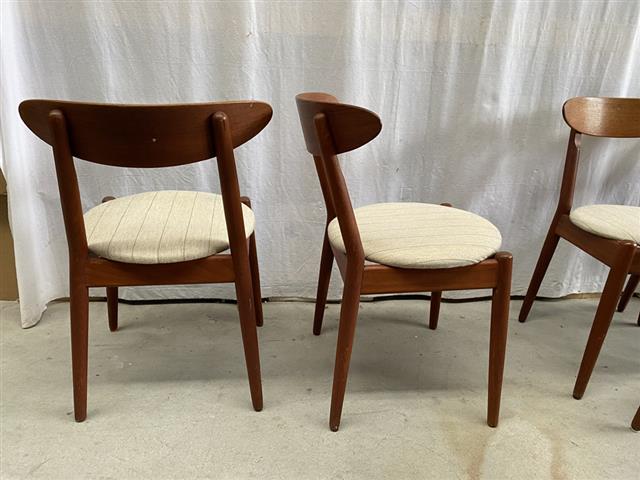 Sedie Wilhelm Wohlert & Jørgen Bo vintage design danese anni 60 [j43376] misure L.51 H.76 P.54