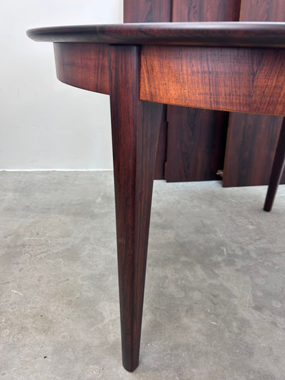 Tavolo rotondo palissandro design danese vintage 1960 | nr10342