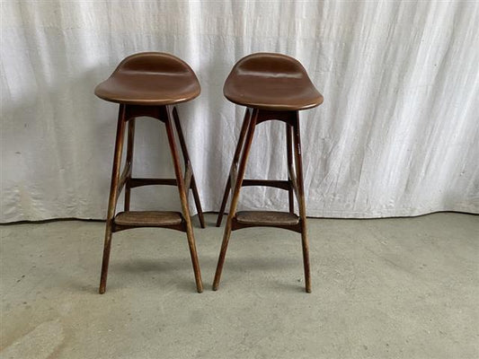 Sgabelli coppia Erik Buck vintage design danese anni 60 [j43763] misure su richiesta