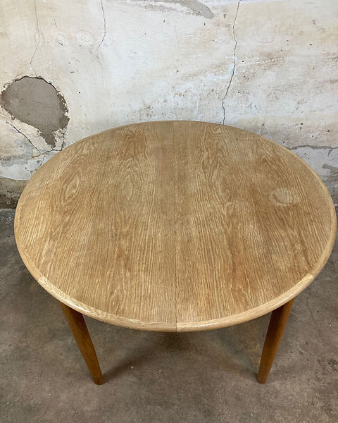 Tavolo rotondo vintage design danese anni 50 [ck1145]