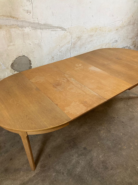 Tavolo rotondo vintage design danese anni 50 [ck1425]