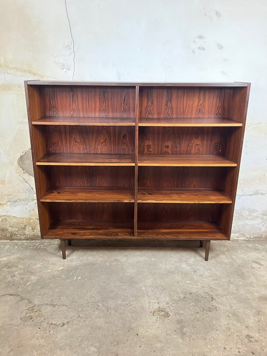Libreria palissandro design danese anni 50 [ck1913] misure L.144 H.135 P.28
