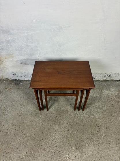 Tavolini tris Poul Hundevad design danese vintage anni 50 | ck2437