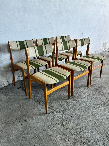 Set 6 sedie Erik Buch design danese vintage | ck2357