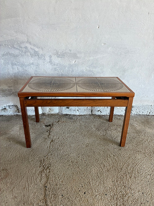 Tavolino palissandro con piastrelle design danese vintage anni 50 | ck2400