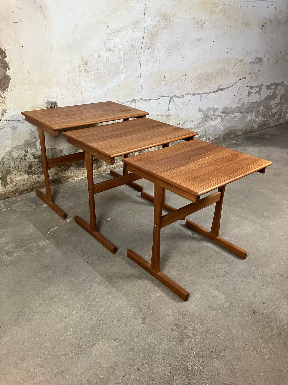 Tavolini tris design svedese vintage anni 50 [ck1973] misure da richiedere