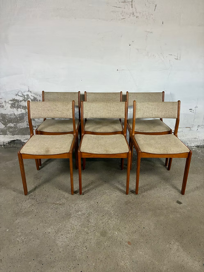 Set 6 sedie teak design danese vintage | ck2334