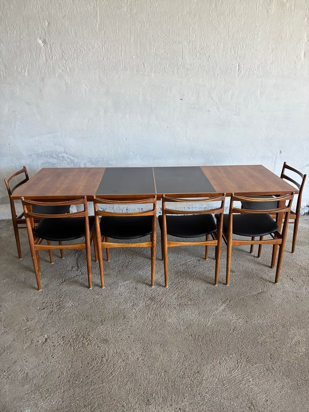 Tavolo Henry Rosengreen + set 6 sedie design danese vintage anni 50 | ck2379