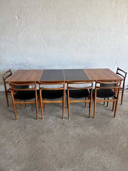 Tavolo Henry Rosengreen + set 6 sedie design danese vintage anni 50 | ck2379
