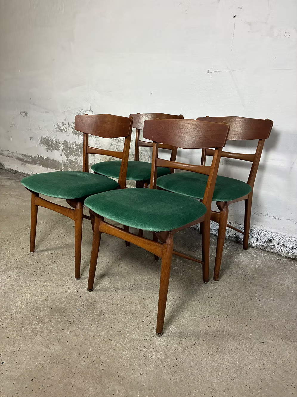 Sedie teak design danese vintage anni 60 [ck2258]