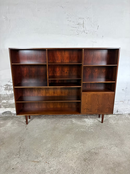 Libreria grande Omann Jun palissandro design danese anni 60 [ck2071] | misure L.179 H.140 P.29