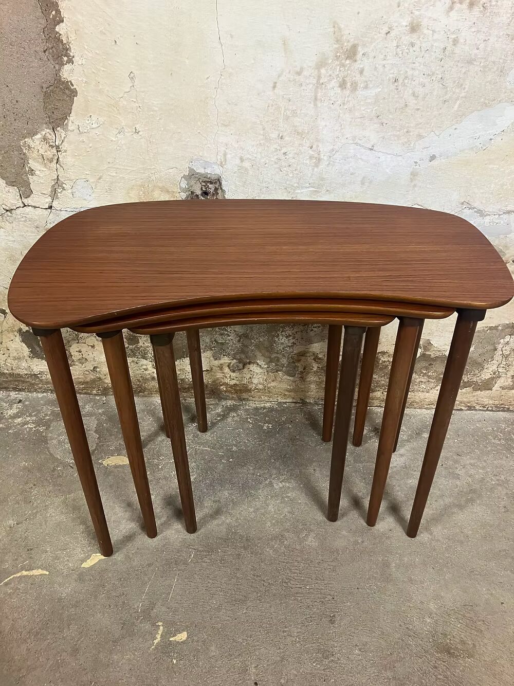 Tavolini tris design svedese vintage anni 50 [ck1961] misure da richiedere