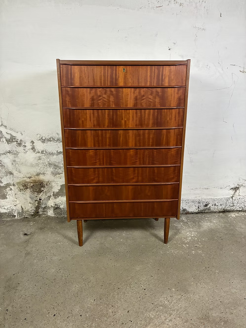 Cassettiera 8 cassetti danese anni 50 teak | ck2250