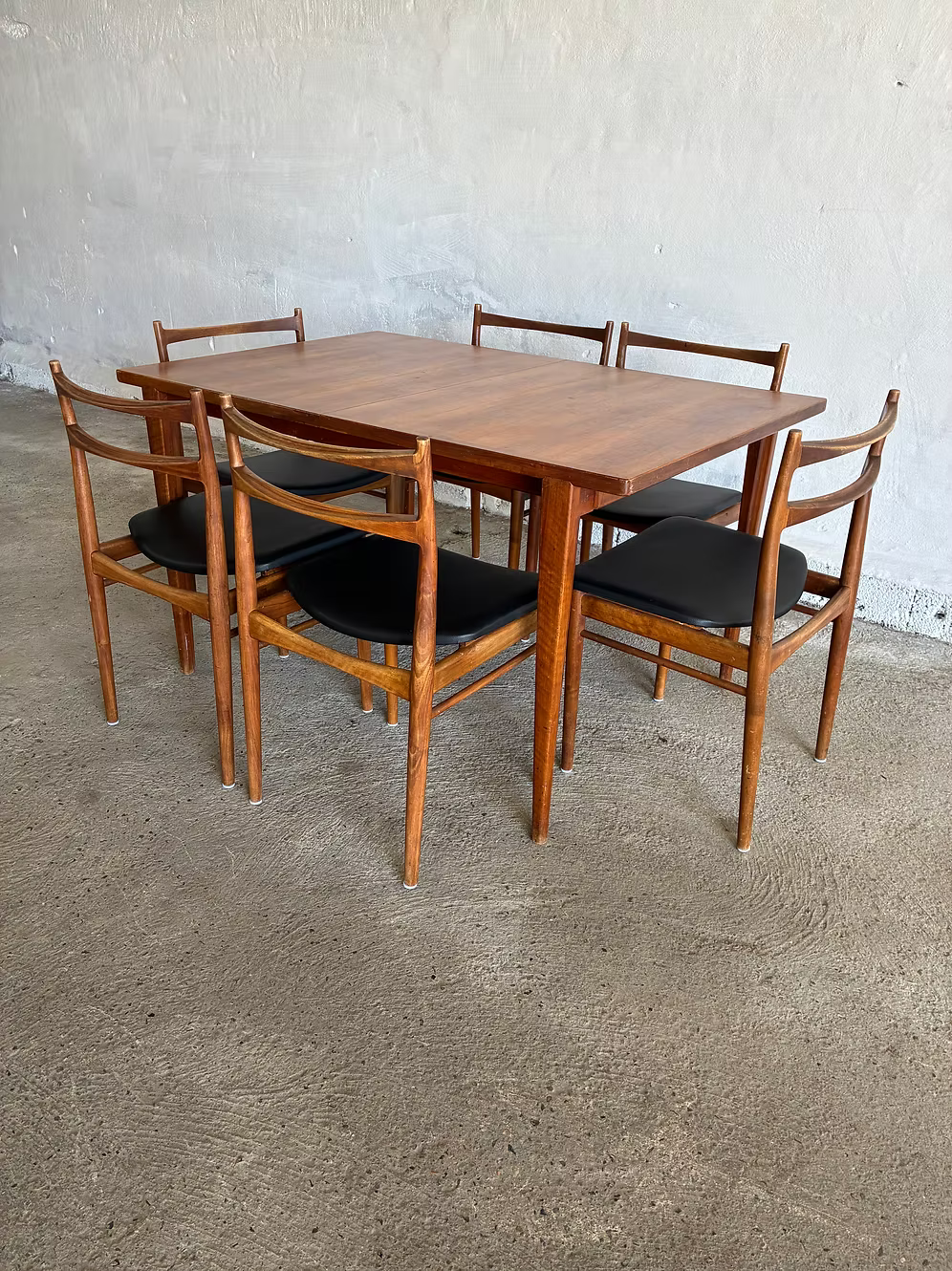 Tavolo Henry Rosengreen + set 6 sedie design danese vintage anni 50 | ck2379