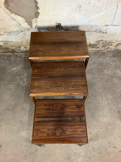 Tavolini tris Johannes Andersen design danese vintage anni 50 [ck1853] misure da richiedere