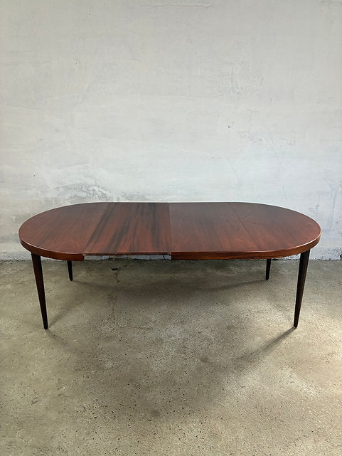 Tavolo tondo Kai Kristiansen palissandro design danese vintage 1960 | ck2545