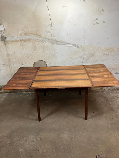 Tavolo quadrato vintage design danese anni 50 [ck1687] misure L.120 +45 +45 P.100