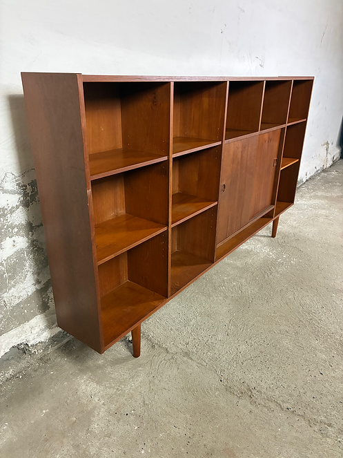 Libreria teak design danese anni 50 [97ck2264] | misure L.200 H.113 P.25 * IN ARRIVO AD APRILE *