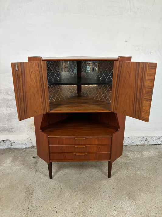 Mobile bar angolare Oman Jun design svedese vintage anni 60 | ck2456