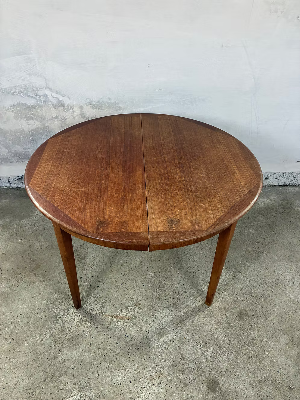 Tavolo rotondo teak Ø115 design danese vintage 1960 | ck2457