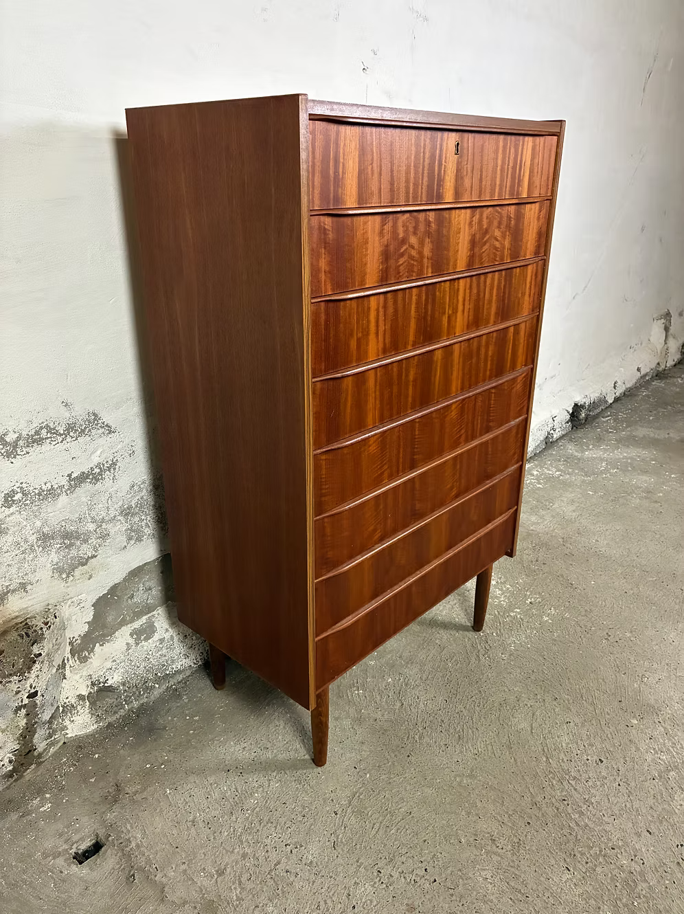 Cassettiera 8 cassetti danese anni 50 teak | ck2250
