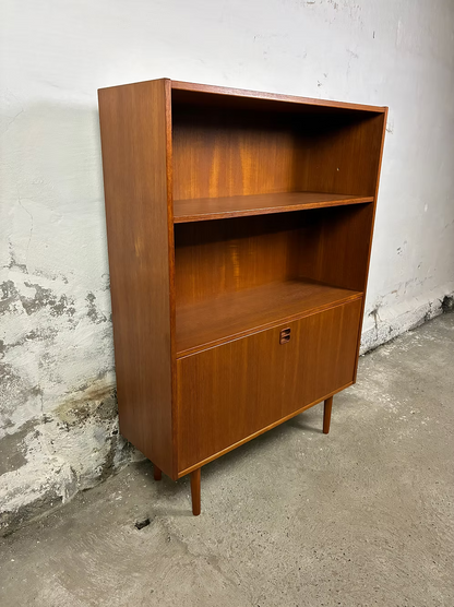 Libreria credenza teak design danese anni 50 [ck2246] | misure L.90 H.125 P.30
