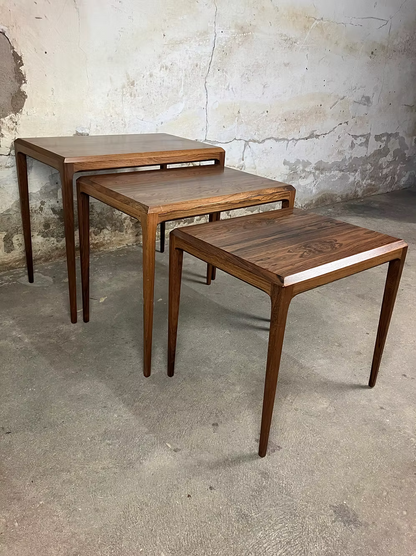 Tavolini tris Johannes Andersen design danese vintage anni 50 [ck1853] misure da richiedere
