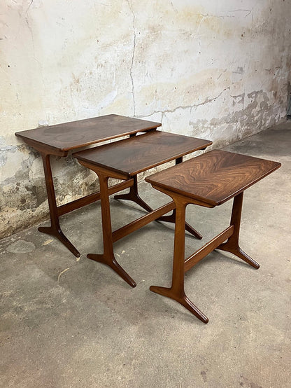 Tavolini tris Erling Torvits design danese vintage anni 50 [ck1841] misure da richiedere