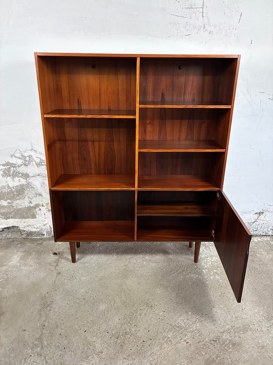 Libreria palissandro design danese anni 50 [ck2083] | misure L.121 H.149 P.29