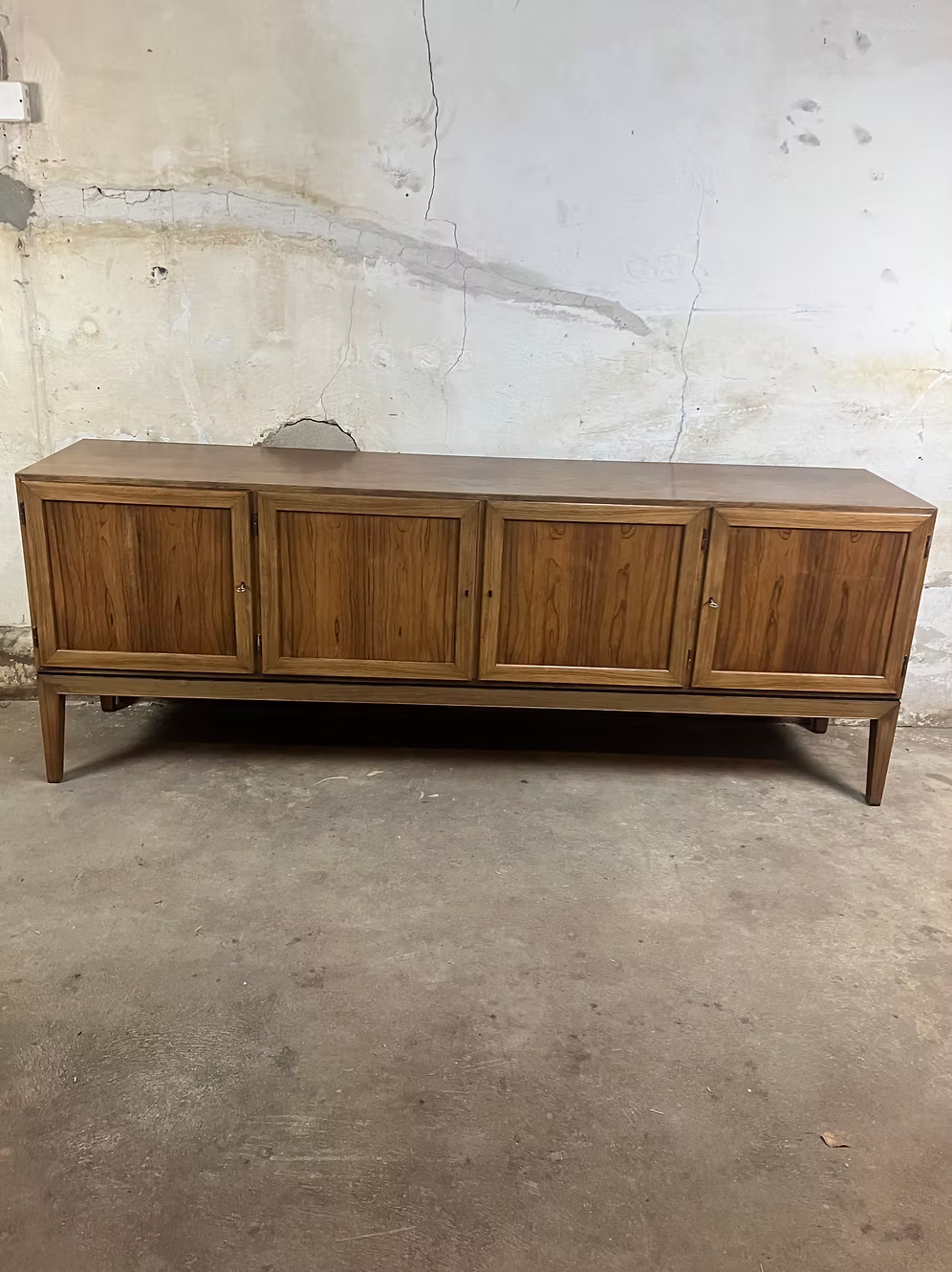Sideboard palissandro Severin Hansen design danese vintage anni 50 [ck1871] misure L.210 H.78 P.46