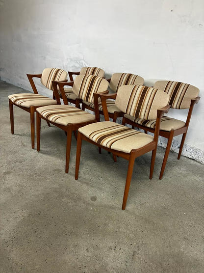 Set 4 "Z chairs" Kai Kristiansen design danese vintage | ck2419